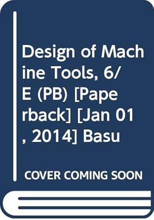 Design of machine tools