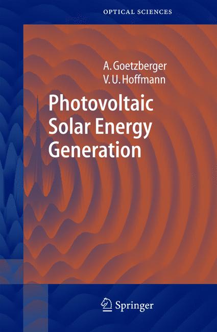 Photovoltaic solar energy generation