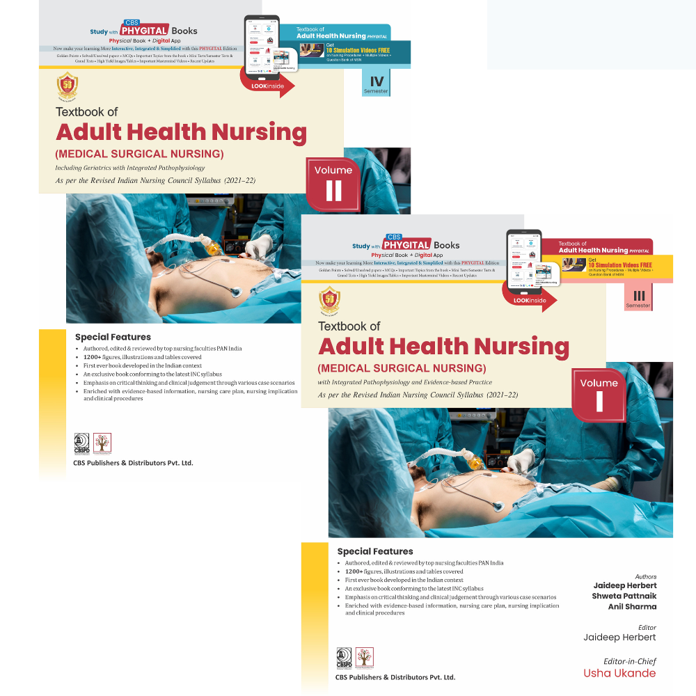 Textbook of adult health nursing (medical surgical nursing) 2 vol set