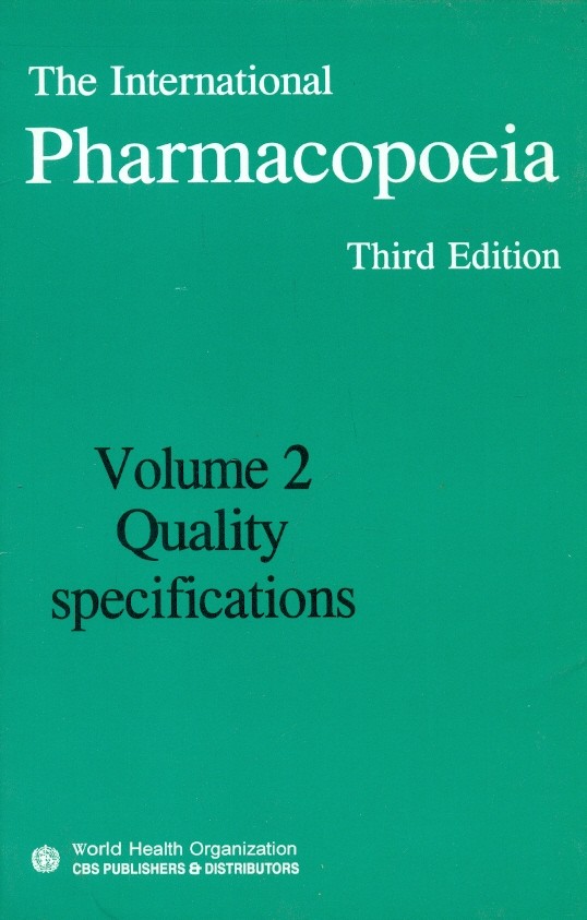 The international pharmacopoeia, 3e, vol. 2
