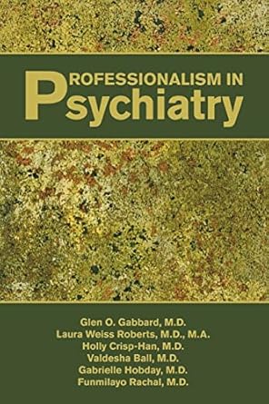 Professionalism in psychiatry (pb 2012) 